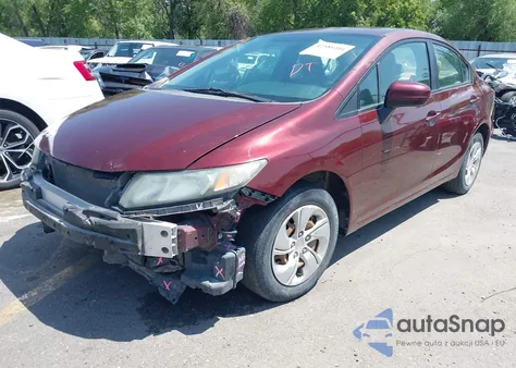 2014 Honda Civic Lx из США, поврежденный, VIN 19XFB2F55EE051737